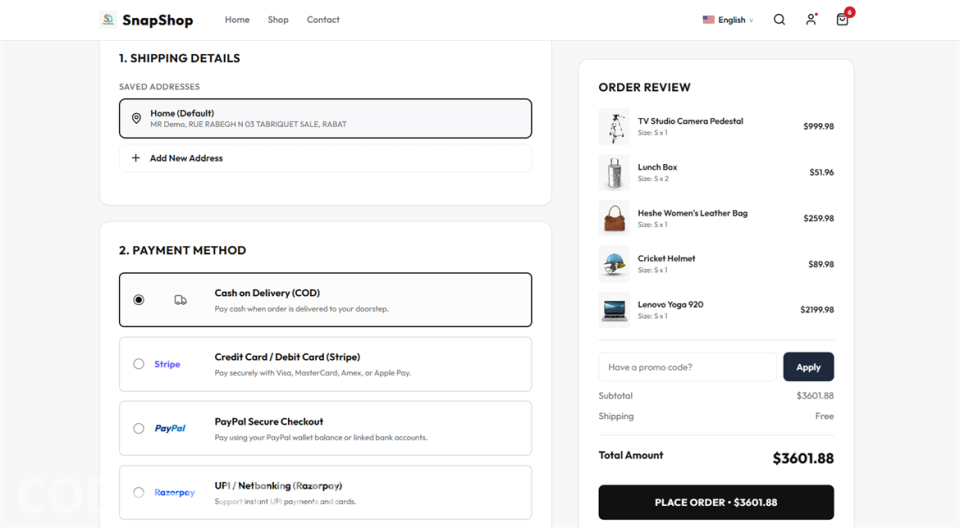 Full-Stack eCommerce Platform Source Code with Admin Dashboard & AI Translation
