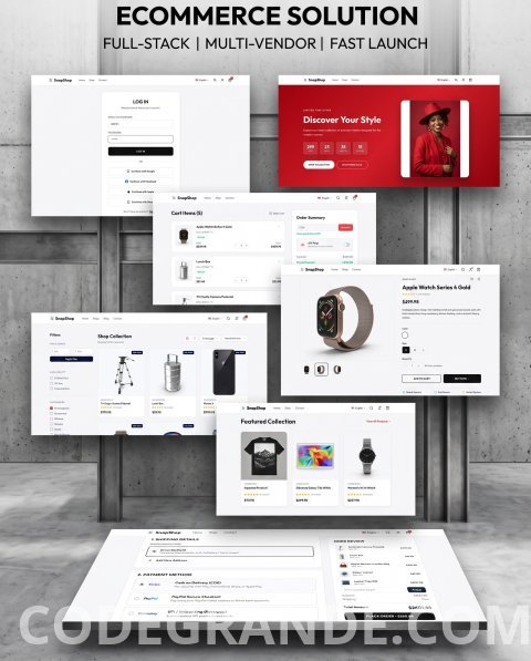 Full-Stack eCommerce Platform Source Code with Admin Dashboard & AI Translation
